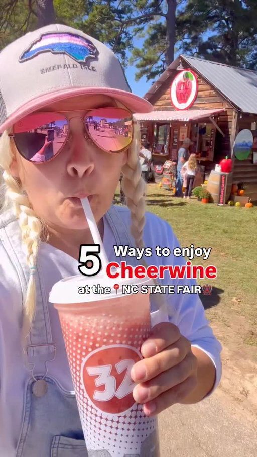 📌 Save this for your trip to the @ncstatefair if you love @drinkcheerwine 🍒 (AD)

Now through Oct 26th you can come out to enjoy all your favorite foods, rides, exhibits, & more at the fair! All the food vendors always do it big every year, and since I know a lot of you love Cheerwine like me, this year I decided to hunt for Cheerwine food items! 

Here are my favs ⬇️ 

Cheerwine Dream at @moosejooseslush 
📍across from the State Fair Flyer & Dorton

Cheerwine Lemonade & Funnel Cake (just not pictured) at The Busy Beaver
📍across from Waterfall & Dorton Arena

Cheerwine Hushpuppies at Ragin’ Cajun
📍next to the Marketplace 

Dirty Cheerwine at @grannyscountrykitchen10 
📍Pitzer Heritage Circle

Classic Cheerwine Bottle at the Cheerwine Booth 
📍inside @dortonarena where the @gottobenc vendors are! 

Are you planning on going to the State Fair? Comment what you’d like to try and follow me for my full fair food lineup coming soon! 

#ncstatefair #cheerwine #drinkcheerwine #dortonarena #gottobenc #visitnc @visitnc #fairfood