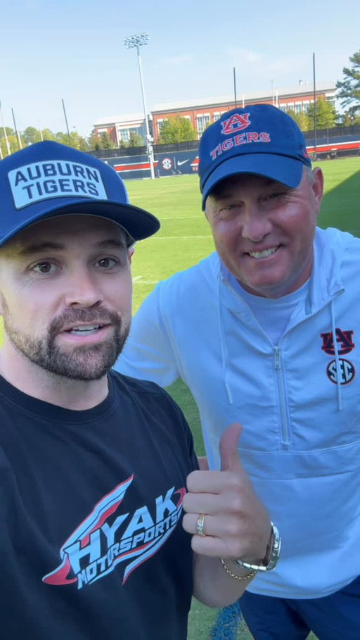 Out here with @AuburnFootball ahead of their game this weekend! Can’t wait to see @CoachHughFreeze and the boys get a W tomorrow against Missouri 🏈