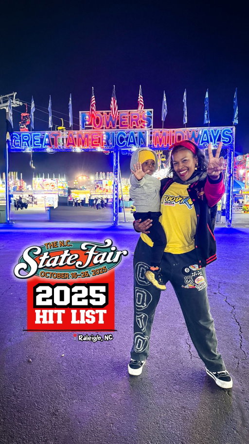 🗣️The HITLIST you asked for! The @ncstatefair is simply the world’s BEST and the food is one of the many reasons why! Everything featured came to a total of $760.32 and took about 5 and a half hours to film and NO, every spot that we visited did NOT make this list!  Now go get 🅃🅁🄰🄿🄿🄴🄳 by checking out the following food spots listed below!

📍Graham Building Area- GATE 3
- @peacheysbakingco 

📍Cotton Park
- @jacksseafoodraleigh 
- @chimneycakesnc 
- @lp_que 

📍Kiddie Land
- @hotcakesandchicken 
- @forketmenot 
- @moosejooseslush 
- @neomondemediterranean 

📍Orville Terminus
- @ncbulkogi 

📍Midway
- @booziebakesonline 
- @chicknque 
- @turkeybbq 
- @koraandmilascookiedough 
- @mr.pickleco 

📍Waterfall 
- @tdsmoothies 

📍Grandstand
- @favor_desserts 

Bri custom shirt/jacket by:
@sassydamedesigns 

•••••••••••••••
PROTIP
➡️ Use the food FINDER TOOL - 
https://www.ncmhtd.com/foodandridefinder/
🚙 We saw parking for $40, use the bus system to save!
👟 Bring a wagon for the kids, its a lot of walking 
👍🏽 Alot of food items are big enough to share!