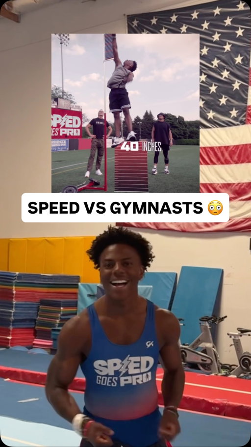 Can @ishowspeed beat Olympic and pro Gymnasts? 🤔 

#sports#gymnastics #gymnast #ishowspeed #speed#sport