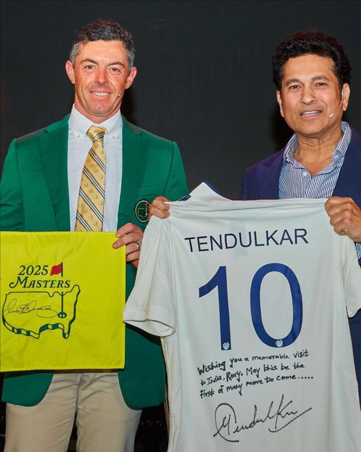 It was an honour to be the first @themasters winner to bring the Green Jacket to India and a pleasure to share the stage with the legend @sachintendulkar.

Thank you to @dpworld for hosting a special tournament @dpwic.