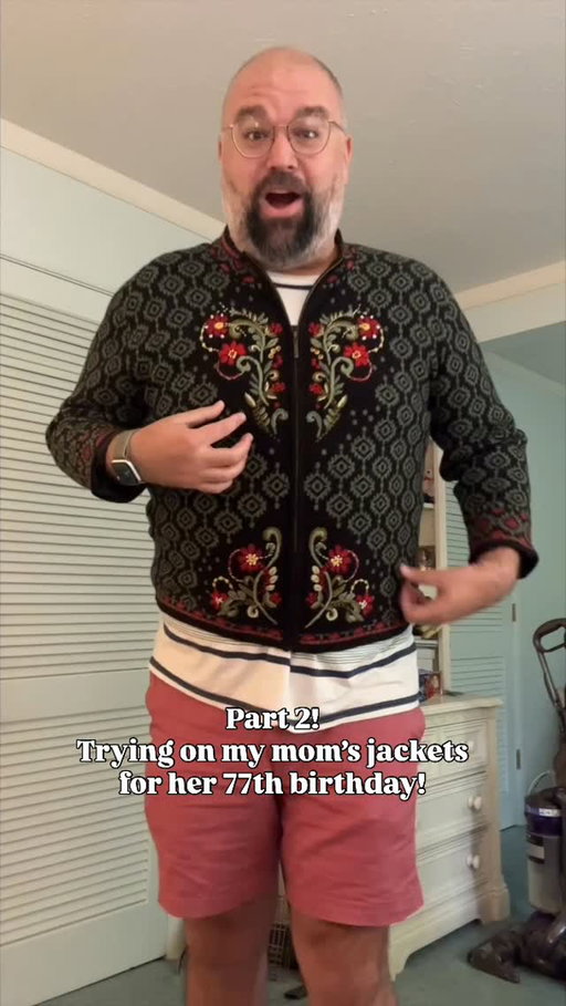More mom jackets! Happy birthday mommmm! Love you and your jackets so much!😍😂🥰 #icon