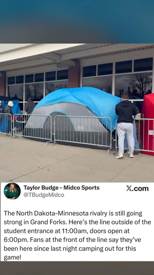 The @undmhockey student section is built different 🤯

The atmosphere at the Ralph this weekend is going to be electric! 

(Via @taylor_budge on X)

#northdakota #rivalry #collegehockey #hockey