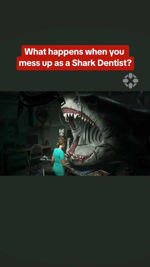 Fish are friends not food. Too bad you're not a fish. #sharkdentist #gaming #ignfanfest