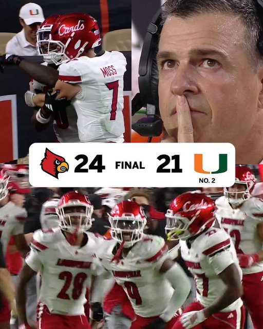 LOUISVILLE TAKES DOWN NO. 2 MIAMI AT HARD ROCK STADIUM 😤