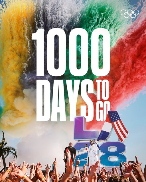 A thousand days to go... One reason to mark your calendars: it’s going to be LEGENDARY! ✨

Which athletes are you most excited to see wow the world at #LA28?

#Olympics