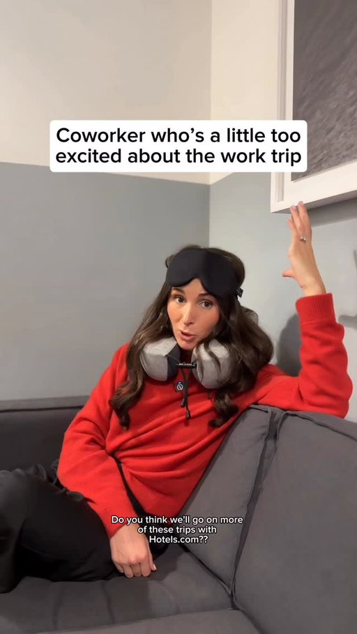 #ad Who else wants to get team tattoos when we arrive??? @hotelsdotcom now allows you to use your member savings instantly or bank them as rewards for future use, meaning you can get more rewards on work trips to use on future trips. Sign up for a free membership and use Save Your Way™ at checkout. #comedy #corporate #travel #worktrip #coworker