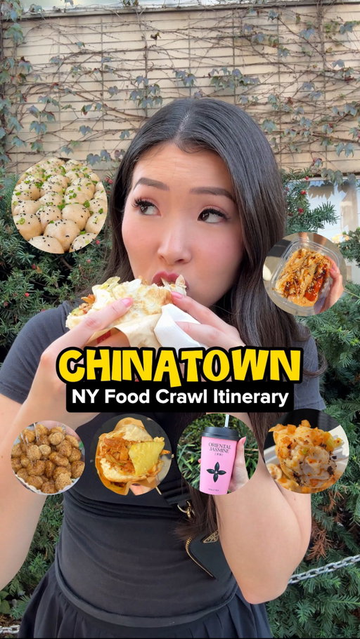 steal my chinatown food crawl itinerary!! 🗺️ This one’s for Flushing, which is known to be bigger, better, cheaper, and more authentic than Manhattan Chinatown. BUT if that’s what you’re looking for, I have a food crawl video of Manhattan Chinatown, too!! 

This food crawl hits 9 spots in 4 hours and ranges from soup dumplings to rice rolls, flaky chinese chicken sandwiches to peking duck buns, crab roe noodles and even dessert like tofu pudding, mochi and boba! 

EVERYTHING is typically just a 2 minute walk from each other and you can get there via the Flushing Main Street subway stop :) 

Watch my video for details like what to get! But at a glance…

Stop 1: Liu Liu Shen Jian Wang (New World Mall) 
Stop 2: Fu Yuan 
Stop 3: Shanghai You Garden
Stop 4: White Bear 
Stop 5: Xie Bao (New York Food Court) 
Stop 6: Soybean Chen Flower Shop
Stop 7: Gao Xiao Pa
Stop 8: Molly Tea (or any boba shop really!) 
Stop 9: Soybean Mochi Cart 

#chinatown #flushing #foodcrawl #cheapeats #nyceats #chinesefood #dumplings #mochi #tofu