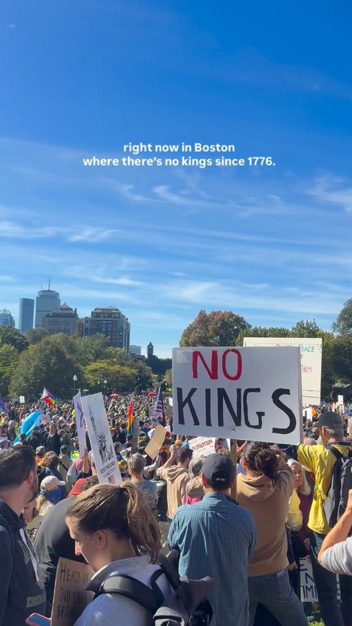 no kings rally on the common today!

#makebostonhome #thingstodoinboston #bostonevents #bostoncommon #nokingsday