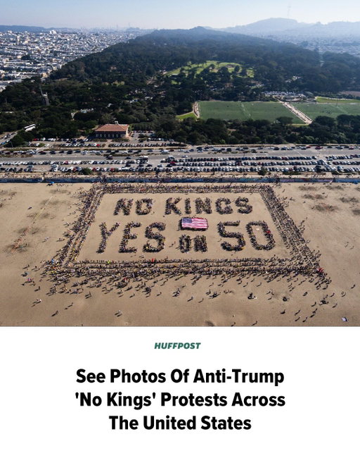 Demonstrators turned out across the United States on Saturday to protest the policies of President Donald Trump.

More than 2,500 “No Kings” rallies were planned around the country, with organizers citing rising authoritarianism and militarization under the Trump administration. The first round of “No Kings” protests in June drew about 5 million people.

See some of the images from Saturday’s events here. 📸 Getty/AP