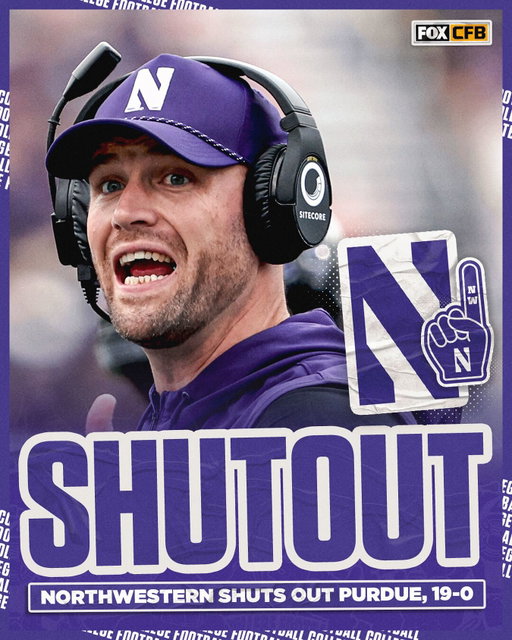 NORTHWESTERN SHUTS OUT PURDUE! 💪