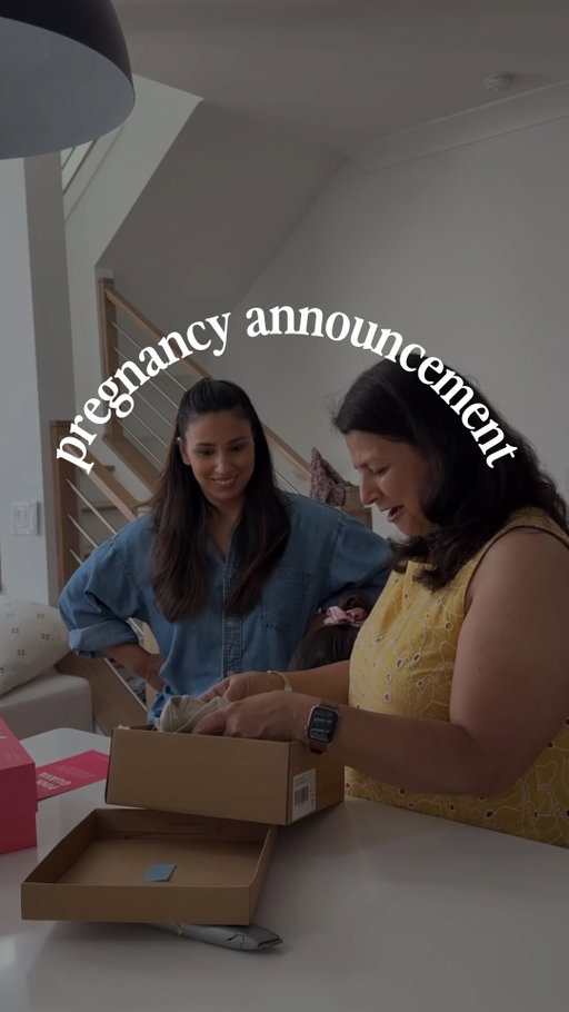 4 years ago when I told my mom we were expecting Mimi, someone told me that I should have surprised her with a “PR box” that she would open. The idea stayed with me all these years. This is how we shared the news with my mom #pregnancyannouncment