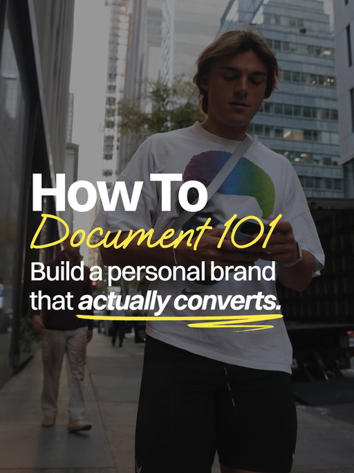 Most people don’t have a content problem.
They have a documentation problem.

If you’re not showing your journey, you’re giving people no reason to care.

You don’t need to act like an expert. You just need to show up with direction.
Be honest about where you’re starting, what you’re building, and what you’re learning along the way.

That’s what builds trust. That’s what builds connection.

Document, don’t perform. The story is what sells.

If you want to see how to turn your journey into content that actually converts, comment “CONTENT” and I’ll share the full video breakdown.