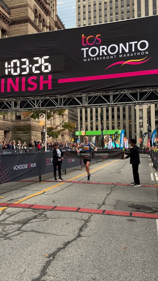 And the winner of the men’s half marathon event at the TCS Toronto Waterfront Marathon race weekend is 

Thomas Nobbs from Ottawa, ON in 1:03:28 

Congratulations! 

#TOwaterfront42K #chooseTOrun