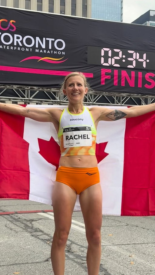 The Canadian champion of the women’s TCS Toronto Waterfront Marathon is Rachel Hannah 2:33:48

#towaterfront42k 

@tcsnorthamerica @asicsrunning @worldathletics @athleticsont @athleticscanada @canadianrunning @irun @citiusmag