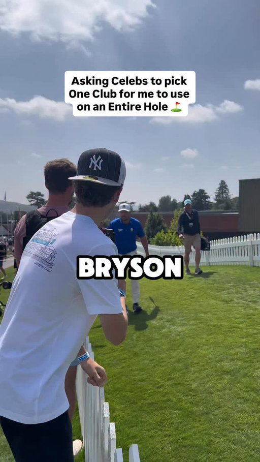 Biggest Celeb YET?! @brysondechambeau 
#golf #1clubchallenge #brysondechambeau #golfer #funny #reels #golfreels