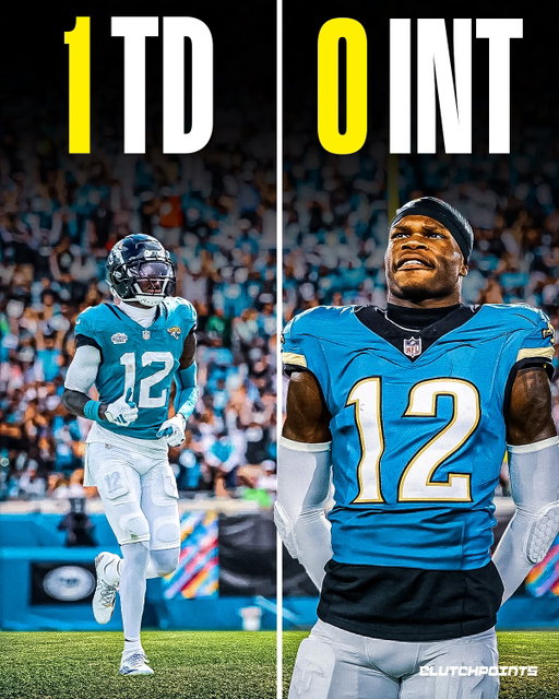 It was never a question if Travis Hunter would play both ways in the NFL, just how much he could handle. 

Seven games into his rookie year, he’s starting to give us that answer. 

Against the Rams in London, Hunter finally broke through: 8 catches, 101 yards, and his first NFL touchdown.

All career highs, and all in a second half where he looked unstoppable. 

He’s still splitting snaps between receiver and corner, but Sunday showed what happens when he gets into rhythm on offense.

Travis Hunter is starting to take over.