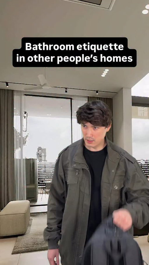Bathroom etiquette in other people’s homes #comedy