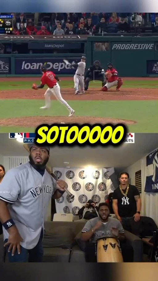 On this day a year ago Juan Soto hit one of the biggest homers off of hunter gaddis a Great At bat in extra innings these watch partiesare so LIT #yankees #history #juansoto #reaction #hype