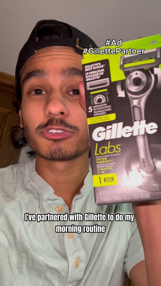 #ad @gillette nothing beats my morning routine than using a GilletteLabs razor to clean up my face and get ready for the day ahead. With a guy whose face gets irritated from shaving, GilletteLabs is the perfect razor so my face is smooth and fresh after every shave. #morningroutine #TheBestAManCanGet #GilletteLabsRazor