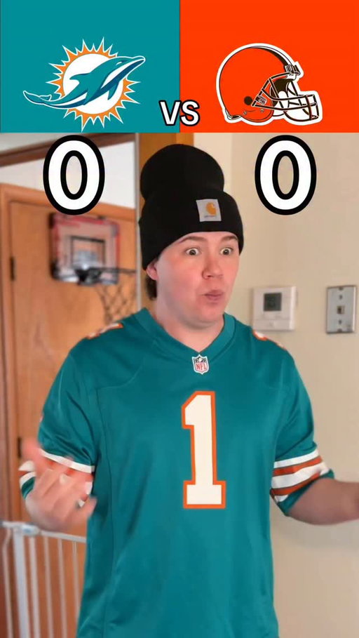 DOLPHINS VS BROWNS RECAP😳🤣🏈 #nfl #football #dolphins #browns #skit #funny