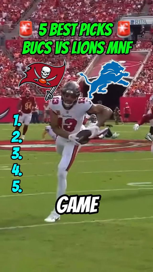 Lions vs Buccaneers Picks 🚨 
#nfl #football #fyp #nflpicks #foru #nflbets #lions #bucs #buccaneers 
Buccaneers vs Lions Picks
Bucs vs Lions Picks
Baker Mayfield
Amon RA St Brown
Jared Goff
Jahmyr Gibbs
Mike Evans
Emeka Egbuka