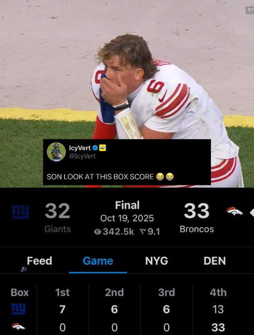BRONCOS WITH THE COMEBACK OF THE YEAR 🤯

Giants and Broncos was absolute cinema.