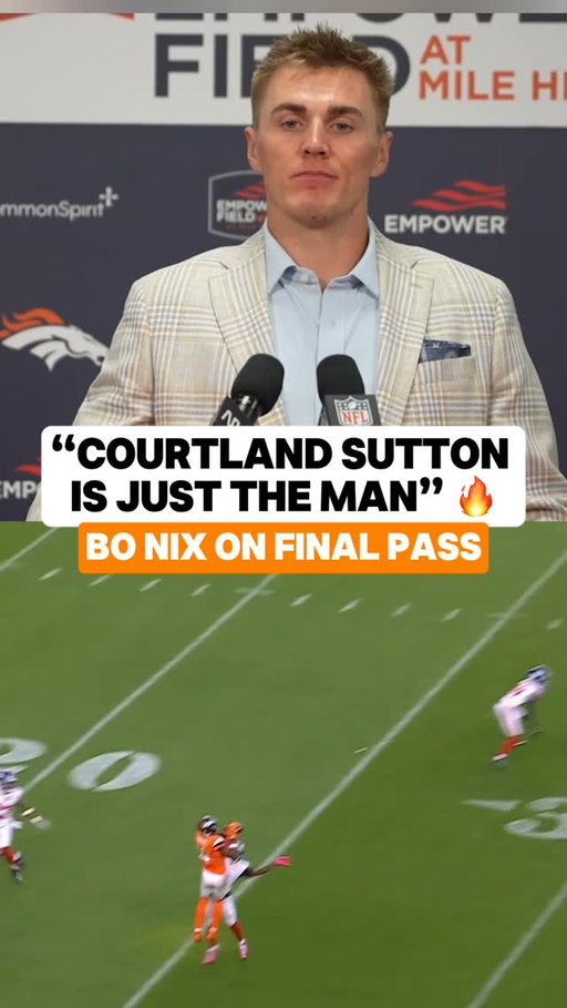 Bo Nix says the Broncos just installed the final play that got the Broncos in FG range yesterday 👀