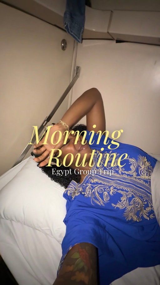 5am morning routine… but in Egypt 🌴😎