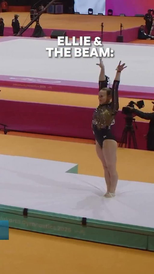 They still make quite the duo 💖

Ellie Black sets the pace on balance beam with 13.466! 

#ARTWorlds2025 #Gymnastics