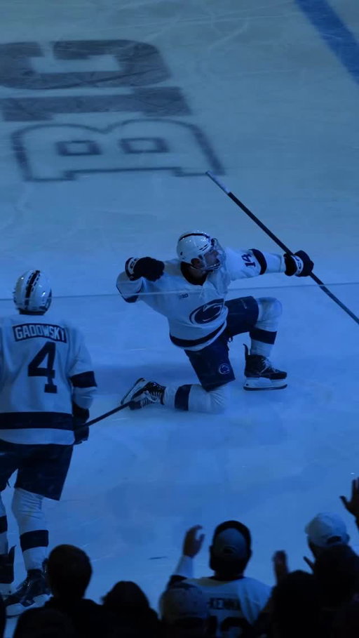 Matt DiMarsico recorded his second hat trick of the season on Friday night 🎩

He is the only @pennstatemhky player all-time to tally multiple hat-tricks in the same season 🤯