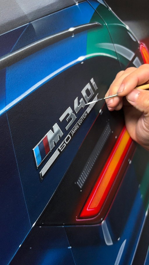 Special edition. Special treatment.  
 
BMW M340i xDrive 50 Jahre Edition for @BMWCanada. Available in six historic colourways.
 
Acrylics on 24”x36” canvas 🖌️

#BMWCanada #3Series #BMWDrops #50YearsOf3