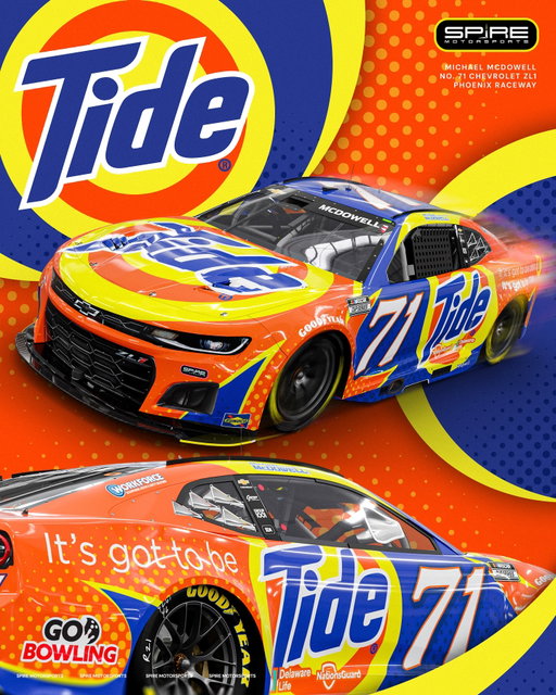 4x cleaner and 2x faster. Perfect for a racecar.

@tidelaundry returns to NASCAR aboard @mc_driver’s No. 71 Chevrolet ZL1 for the season finale.