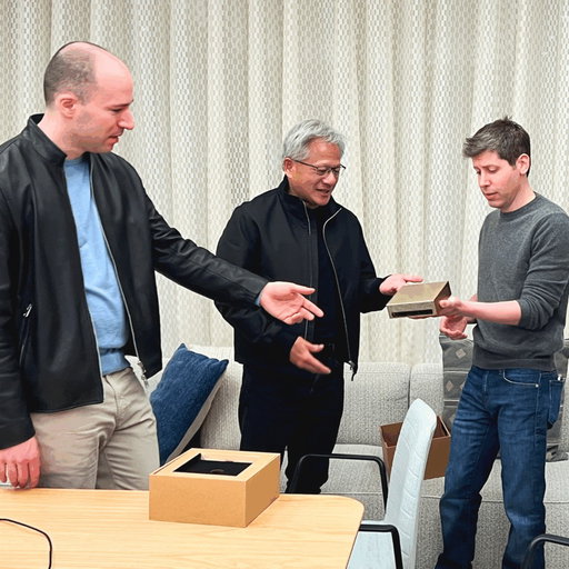 ✨ Last week, Jensen made a special trip to @OpenAI, to personally deliver NVIDIA DGX Sparks to Sam Altman, and team. We are honored to share this milestone in AI -- bringing AI supercomputing to the desktop with OpenAI. 

“DGX-1 launched the era of AI supercomputers and unlocked the scaling laws that drive modern AI. With DGX Spark, we return to that mission — placing an AI computer in the hands of every developer to ignite the next wave of breakthroughs.” - Jensen Huang

Today’s the day to #SparkSomethingBig as devices are now shipping. 

Visit the link in our bio to learn more.