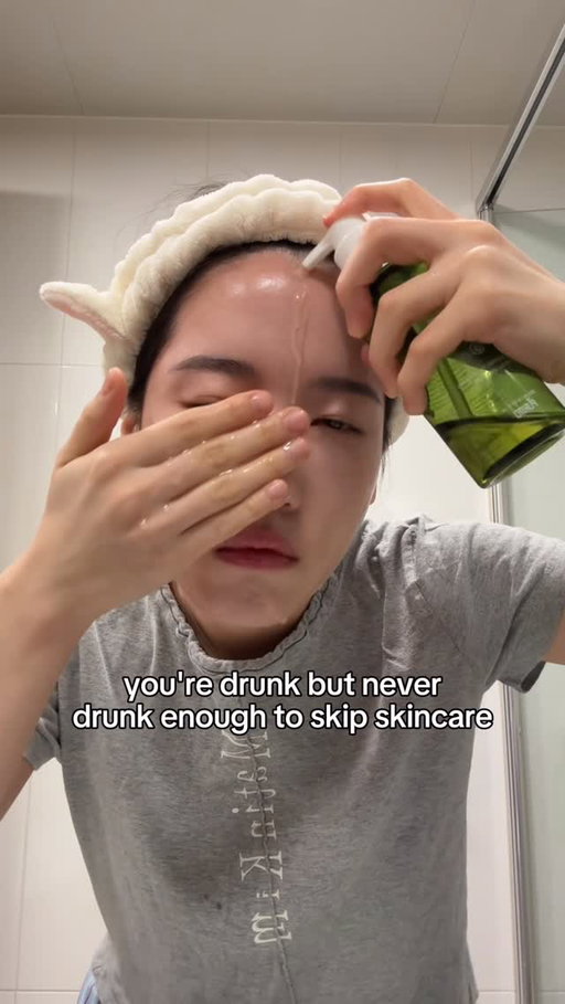 drunk af skincare routine