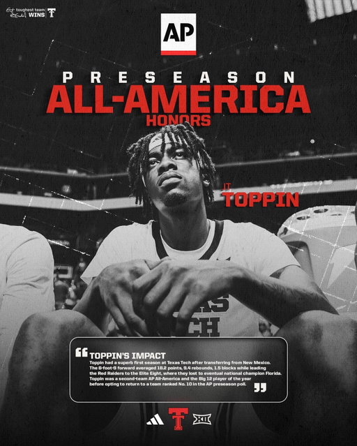 AP Preseason All-America just dropped ⬆️

Our guy @j1izzle is on that list 🔥