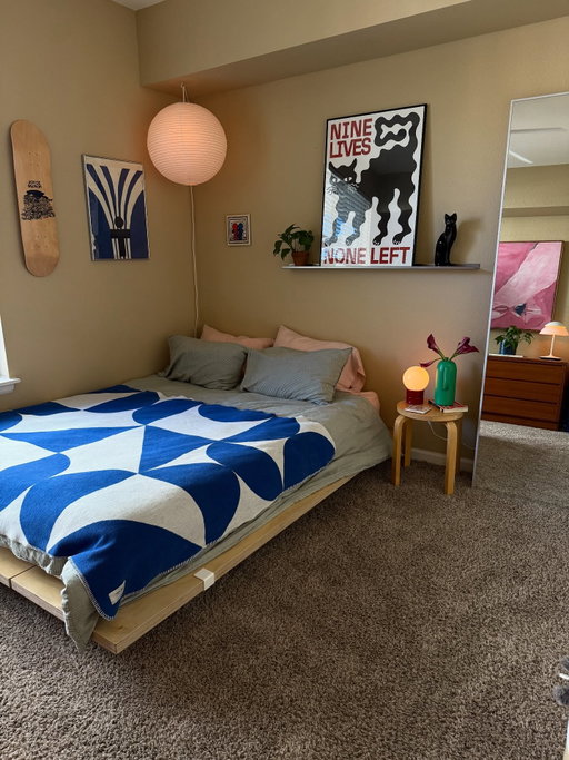 happy new week 🌀 
*
*
#interiordesign #apartmentinspo #homeinspo #livingroomstyling #mylvngrm #homebodylife #midcenturymodern #bauhausdesign #chromeinterior #postmodern #apartmenttherapy #yourcolourfulhome 
*
*
Interior design - cozy living - cozy home - midcentury modern - living room design - colorful home - chrome interior - bauhaus design - colorful decor - cozy apartment - apartment inspo - home inspo