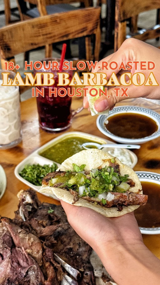 AUTHENTIC MEXICAN LAMB BARBACOA ROASTED UNDERGROUND FOR 12+* HOURS 🇲🇽🔥 This authentic, fall-off-the-bone barbacoa is the result of an 12+* hour underground roasting process that can only be found at @barbacoadeborrego3chiles! This family-owned restaurant slow-roasts meal daily inside large maguey (agave) leaves, resulting in the most juicy, tender, melt-in-your-mouth lamb you’ll ever taste. 🤤

People line up on weekend to buy this meat by the pound, but we highly recommend visiting on a weekday (it’s available every day!), so there’s little to no wait! 🌮 Our go-to order is the Barbacoa de Borrego with consomé (made from the dripping fat of the slow-roasted meat) and fresh tortillas, their huge family sized machetes, and a refreshing glass of Agua de Jamaica. This place is in Aldine and 100/10 worth the drive! 🚙

P.S. They do $1 mini tacos on Taco Tuesdays!

📌 Save this post for when you’re looking to go on a little food adventure!
——
📍: @barbacoadeborrego3chiles (Aldine, 2506 W Mt Houston Rd)

#barbacoa #tacos #mexicanfood #lambbarbacoa #houstontexas #htx #thingstodoinhouston #houstonfoodies #visithouston #visittexas #aldine#texas #houstonfood #htxeats #hiddengem barbacoa tacos authentic mexican food in houston