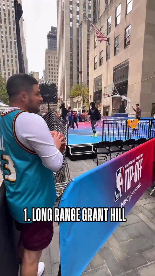 Trick shots with Brad Parker but they get progressively harder in honor of NBA Jersey Day… 🤯 🔥