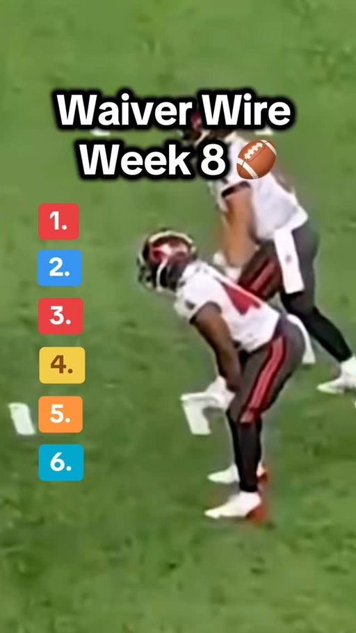 Waiver Wire Week 8 Fantasy Football ✅🏈 #waiverwire #fantasyfootball #nflfantasyfootball