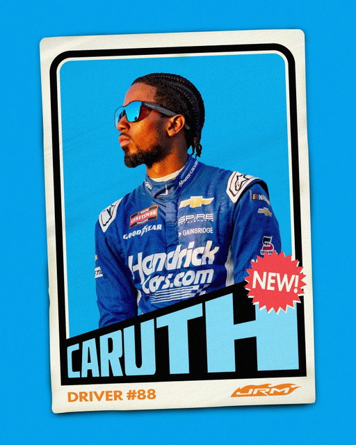 Rollin' with Rajah in 2026.

Rajah Caruth joins JR Motorsports for a part-time schedule in the No. 88 HendrickCars.com Chevrolet.