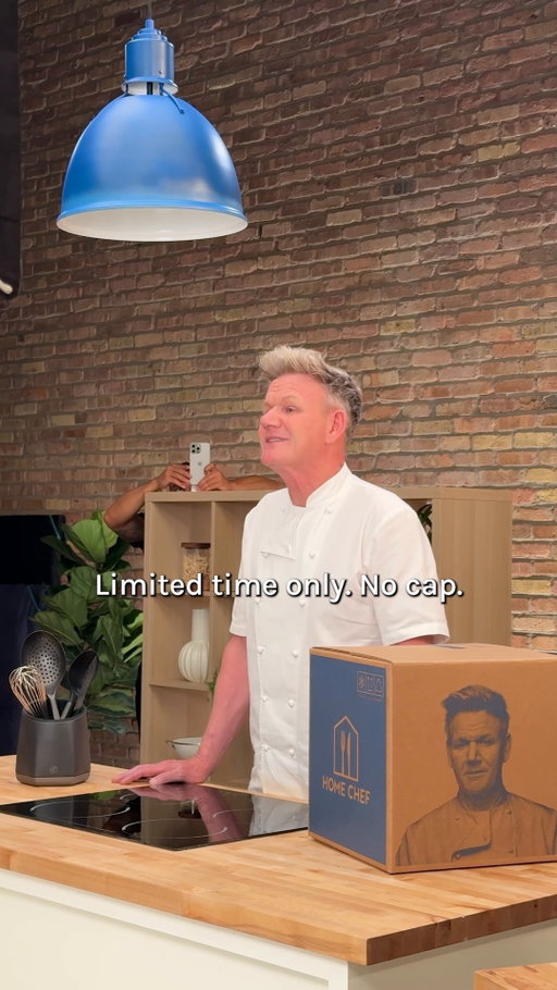 Did he eat? Doesn’t matter, because YOU can eat Gordon Ramsay’s five-star meals right at home. Find 2 of his recipes on the menu at our meal kit delivery service Home Chef every week for a limited time.