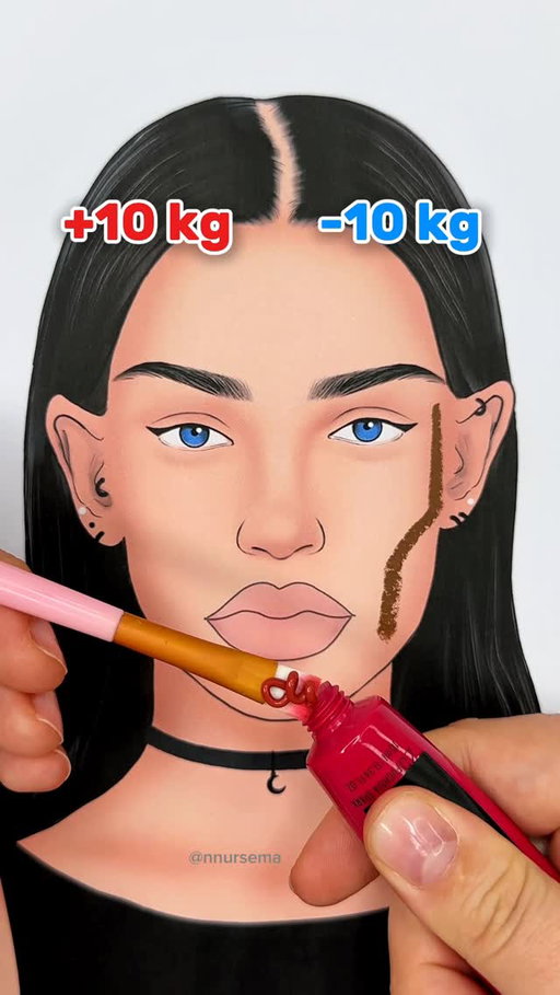 how to look 10 kilos heavier or lighter with makeup 💄