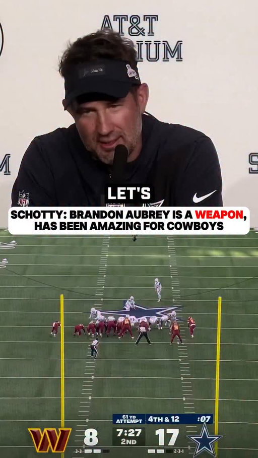 Brandon Aubrey has been a WEAPON for the Cowboys 

(via DallasCowboys.com)