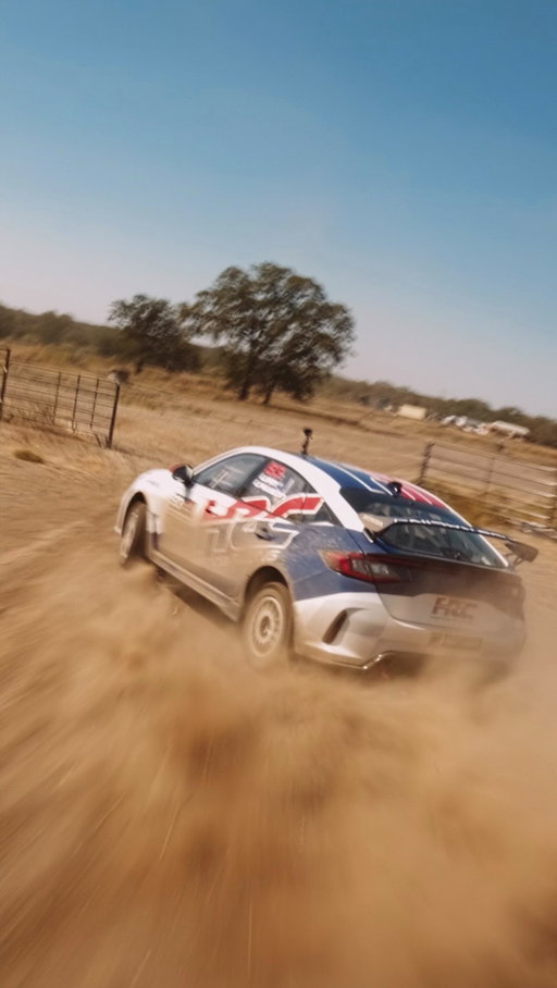 F1 Driver 🤝 brand new rally car.

@LiamLawson30 wasn’t holding back for his first test in our all new Civic Type R HRC Rally XP! 

#Rally #POWEREDbyHonda #USGP