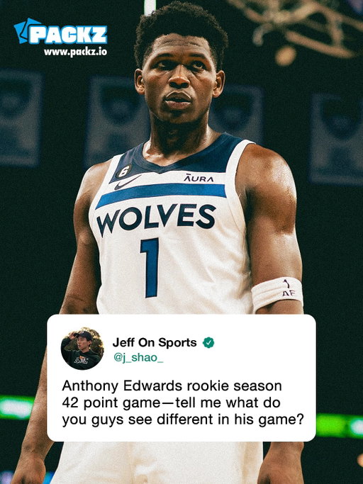 Always interesting watching how different guys like Anthony Edwards or Devin Booker play from their rookie seasons to now. As they get better, they start playing point guard and initiating the offense from the top of the key more, but as you can see, rookie year Ant is playing a lot more off ball and from the wing.