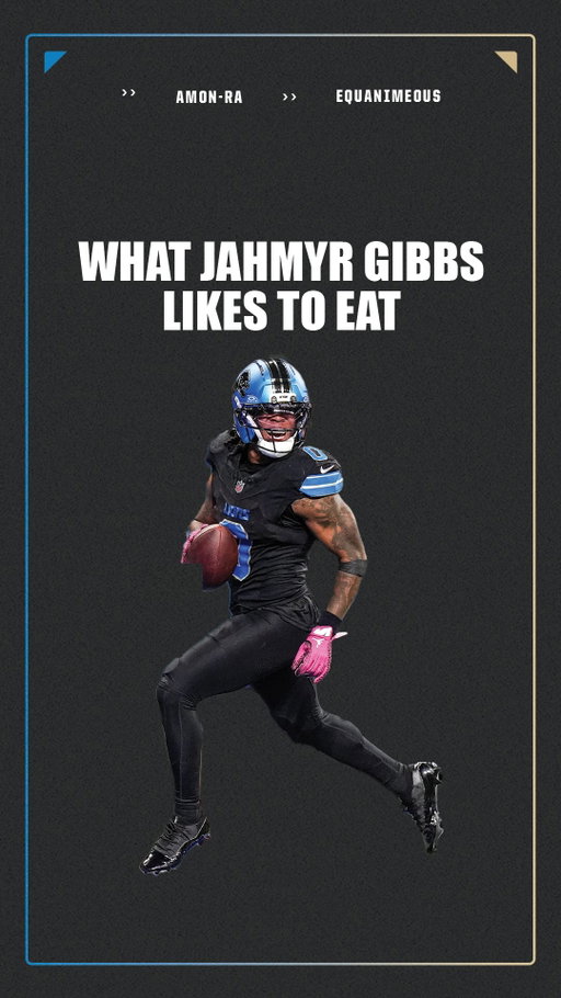 Jahmyr Gibbs (@_.jah1._) is easy to please when it comes to his diet. An inside look at how one of the fastest players in the NFL eats 🥩