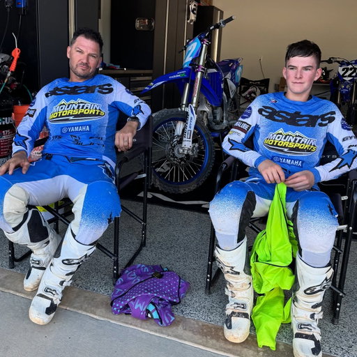 1 goes into the Hall of Fame this week & 1 had his first SX ride on big bikes. Both had so much fun today. 😍