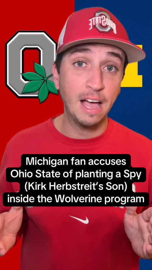 a Michigan fan has accused Ohio State of placing a Spy inside their program. #collegefootball #ohiostate #michigan #cfb