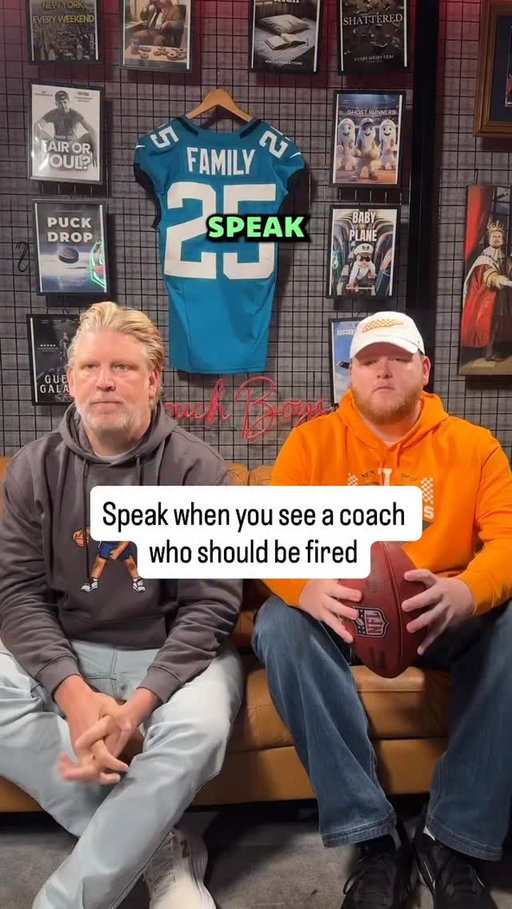 Speak when you see a college football coach who should be fired.